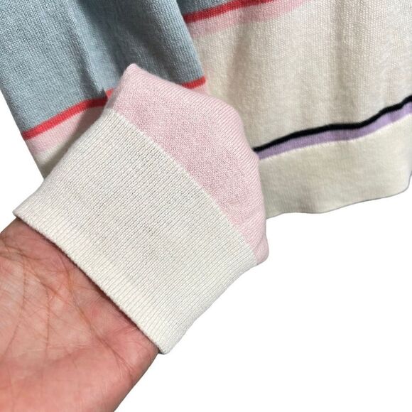 Splendid* NWT XSmall Women’s Shore Striped Ribbed Pullover Sweater multicolored - Picture 6 of 13